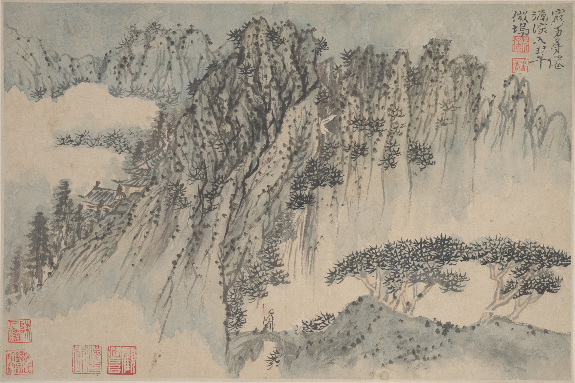 Asian ink painting